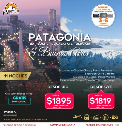 PATAGONIA & BUENOS AIRES