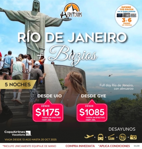 RO DE JANEIRO + BUZIOS 